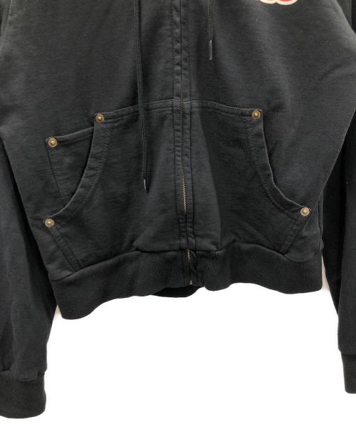 Hysteric Glamour（ヒステリックグラマー）Hysteric Glamour (ヒステリックグラマー) SUPER HYS ショート丈パーカー ブラック サイズ:FREEの古着・服飾アイテム