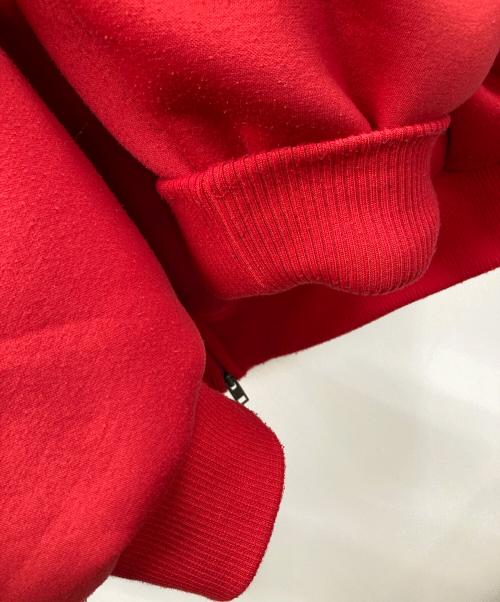 THE NORTH FACE（ザ ノース フェイス）THE NORTH FACE SUPREME (シュプリーム) ジップパーカー Down Filled Zip Up Hooded Sweatshirt（ダウン フィルド ジップ アップ フーデッド スウェットシャツ） レッド サイズ:Lの古着・服飾アイテム