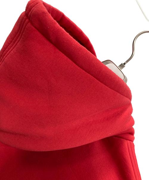 THE NORTH FACE（ザ ノース フェイス）THE NORTH FACE SUPREME (シュプリーム) ジップパーカー Down Filled Zip Up Hooded Sweatshirt（ダウン フィルド ジップ アップ フーデッド スウェットシャツ） レッド サイズ:Lの古着・服飾アイテム