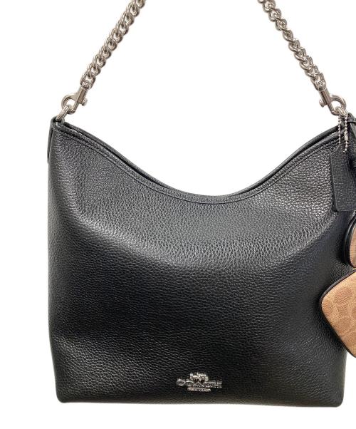COACH（コーチ）COACH (コーチ) ローレル ラージ ショルダー バッグ ミラー チャーム アンド ポーチ ブラック サイズ:実寸サイズにてご確認ください。の古着・服飾アイテム