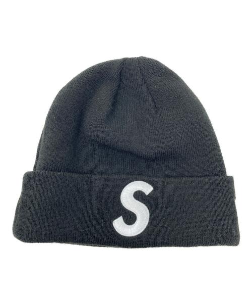 New Era（ニューエラ）New Era (ニューエラ) SUPREME (シュプリーム) ニットキャップ ブラック サイズ:実寸サイズにてご確認ください。の古着・服飾アイテム