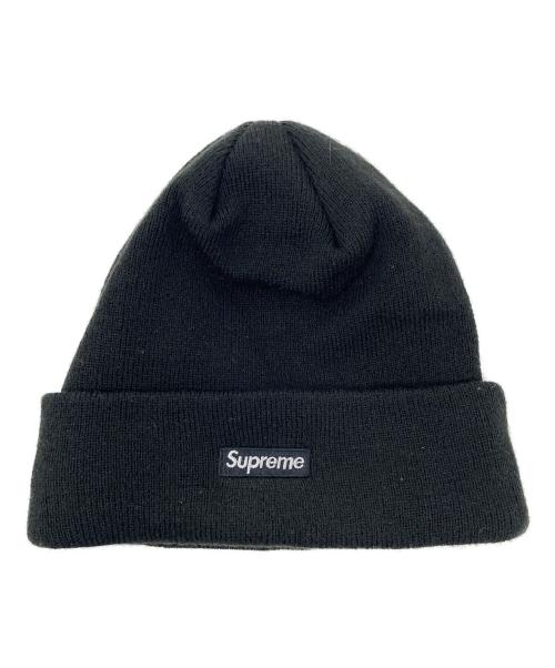 New Era（ニューエラ）New Era (ニューエラ) SUPREME (シュプリーム) ニットキャップ ブラック サイズ:実寸サイズにてご確認ください。の古着・服飾アイテム
