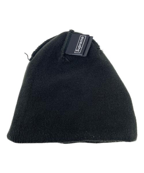 New Era（ニューエラ）New Era (ニューエラ) SUPREME (シュプリーム) ニットキャップ ブラック サイズ:実寸サイズにてご確認ください。の古着・服飾アイテム