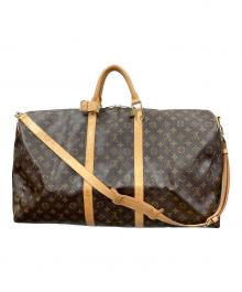 LOUIS VUITTON（ルイ ヴィトン）の古着「2WAYバッグ ショルダーバッグ ボストンバッグ モノグラム キーポル バンドリエール60」｜ブラウン