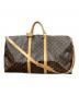 LOUIS VUITTON（ルイ ヴィトン）の古着「2WAYバッグ ショルダーバッグ ボストンバッグ モノグラム キーポル バンドリエール60」｜ブラウン
