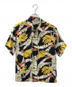 Sun Surfサンサーフ）の古着「アロハシャツ」｜ネイビー×イエロー
