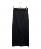 CLANEクラネ）の古着「スカート LOW WAIST JERSEY SKIRT（ロー ウエスト ジャージー スカート）」｜ブラック