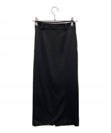 CLANE（クラネ）の古着「スカート LOW WAIST JERSEY SKIRT（ロー ウエスト ジャージー スカート）」｜ブラック