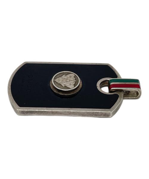 GUCCI（グッチ）GUCCI (グッチ) ペンダントトップ ブラック×シルバー サイズ:実寸サイズにてご確認ください。の古着・服飾アイテム