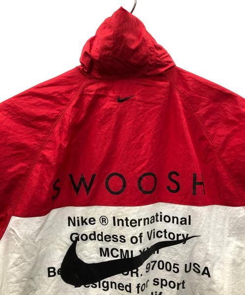 NIKE（ナイキ）NIKE (ナイキ) ナイロンジャケット SWOOSH WOVEN JACKET (スウッシュ ウーブン ジャケット) レッド×ブラック サイズ:XXLの古着・服飾アイテム