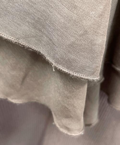 Snidel（スナイデル）Snidel (スナイデル) フリルドッキングニットプルオーバー ブラウン サイズ:F 未使用品の古着・服飾アイテム