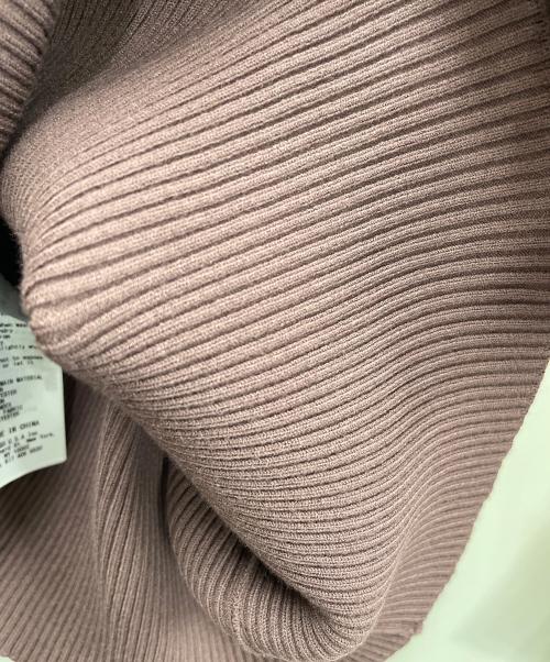 Snidel（スナイデル）Snidel (スナイデル) フリルドッキングニットプルオーバー ブラウン サイズ:F 未使用品の古着・服飾アイテム