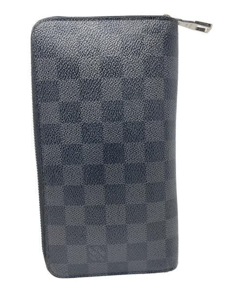 LOUIS VUITTON（ルイ ヴィトン）LOUIS VUITTON (ルイ ヴィトン) 長財布 ジッピー オーガナイザー ダミエ・グラフィット ブラック サイズ:実寸サイズにてご確認ください。の古着・服飾アイテム