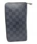 中古・古着 LOUIS VUITTON (ルイ ヴィトン) 長財布 ジッピー オーガナイザー ダミエ・グラフィット ブラック サイズ:実寸サイズにてご確認ください。：38000円