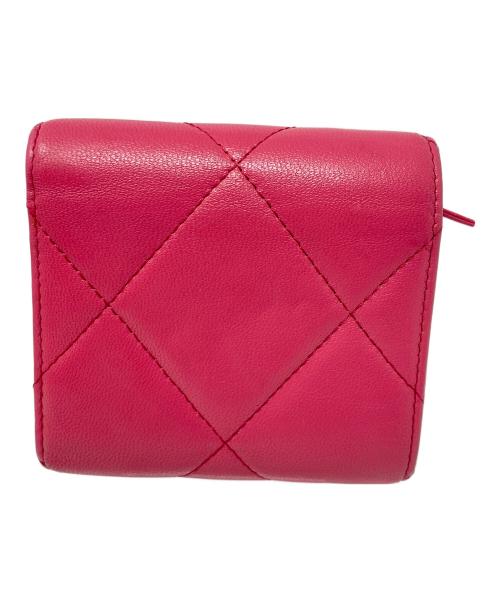 CHANEL（シャネル）CHANEL (シャネル) 3つ折り財布 スモールフラップウォレット ピンク サイズ:実寸サイズにてご確認ください。の古着・服飾アイテム