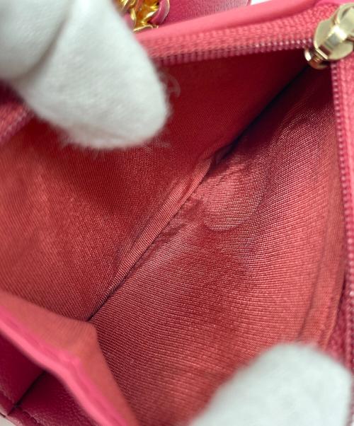 CHANEL（シャネル）CHANEL (シャネル) 3つ折り財布 スモールフラップウォレット ピンク サイズ:実寸サイズにてご確認ください。の古着・服飾アイテム