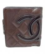 CHANELシャネル）の古着「2つ折り財布 カンボン」｜ブラウン