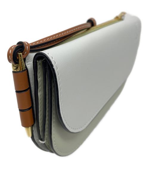 LOEWE（ロエベ）LOEWE (ロエベ) 長財布 ゲート コンチネンタルウォレット ホワイト×オフホワイト サイズ:実寸サイズにてご確認ください。の古着・服飾アイテム