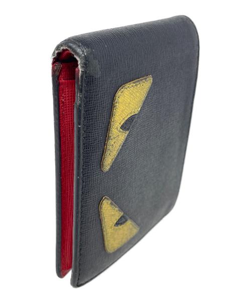 FENDI（フェンディ）FENDI (フェンディ) 2つ折り財布 バグズ アイ モンスター  ブラック サイズ:実寸サイズにてご確認ください。の古着・服飾アイテム