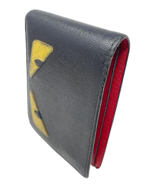 FENDI（フェンディ）FENDI (フェンディ) 2つ折り財布 バグズ アイ モンスター  ブラック サイズ:実寸サイズにてご確認ください。の古着・服飾アイテム
