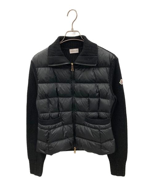 MONCLER（モンクレール）MONCLER (モンクレール) ダウンジャケットCARDIGAN TRICOT（トリコ カーディガン） ブラック サイズ:Mの古着・服飾アイテム