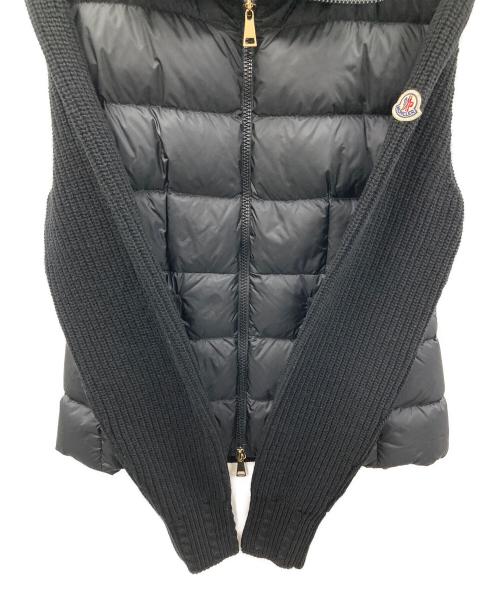 MONCLER（モンクレール）MONCLER (モンクレール) ダウンジャケットCARDIGAN TRICOT（トリコ カーディガン） ブラック サイズ:Mの古着・服飾アイテム