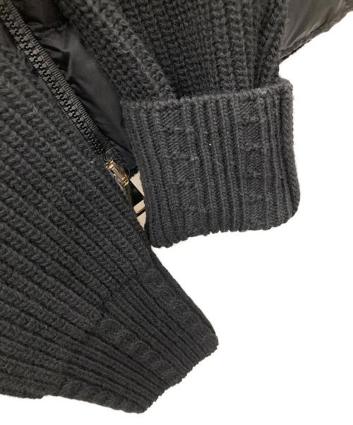 MONCLER（モンクレール）MONCLER (モンクレール) ダウンジャケットCARDIGAN TRICOT（トリコ カーディガン） ブラック サイズ:Mの古着・服飾アイテム