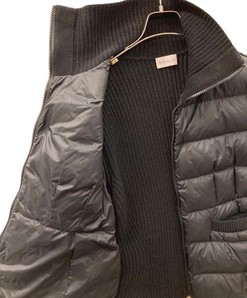 MONCLER（モンクレール）MONCLER (モンクレール) ダウンジャケットCARDIGAN TRICOT（トリコ カーディガン） ブラック サイズ:Mの古着・服飾アイテム