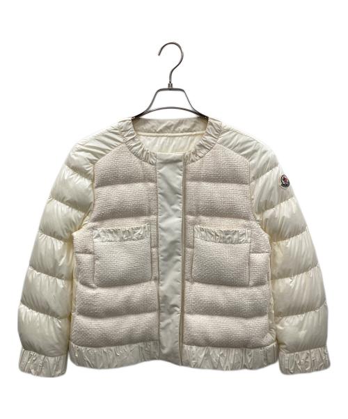 MONCLER（モンクレール）MONCLER (モンクレール) ダウンジャケット VEULES GIUBBOTTO（ヴェール ジュボット） アイボリー サイズ:1の古着・服飾アイテム