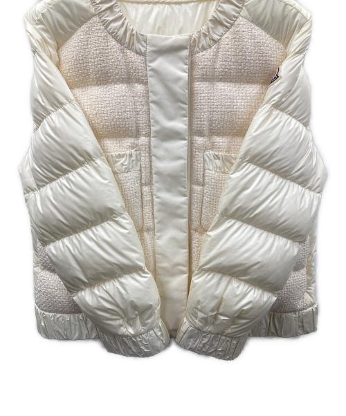 MONCLER（モンクレール）MONCLER (モンクレール) ダウンジャケット VEULES GIUBBOTTO（ヴェール ジュボット） アイボリー サイズ:1の古着・服飾アイテム