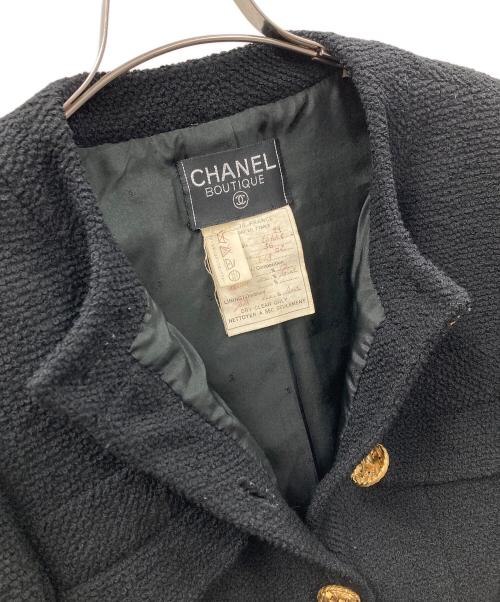 CHANEL（シャネル）CHANEL (シャネル) ノーカラージャケット ブラック サイズ:36の古着・服飾アイテム