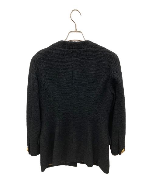 CHANEL（シャネル）CHANEL (シャネル) ノーカラージャケット ブラック サイズ:36の古着・服飾アイテム