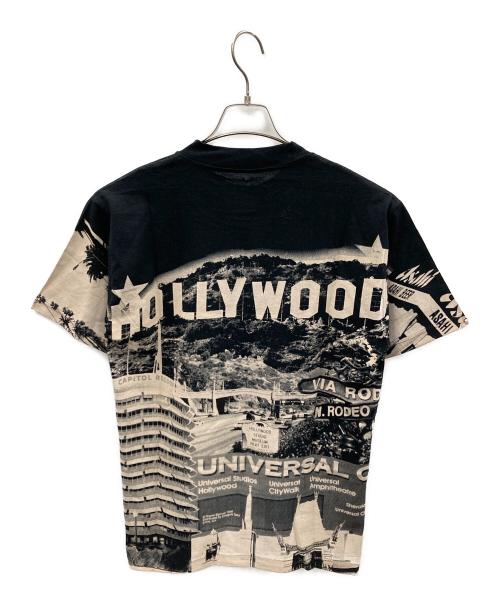 ALL SPORT（オールスポーツ）ALL SPORT (オールスポーツ) Tシャツ HOLLYWOOD（ハリウッド） ブラック×ホワイト サイズ:Mの古着・服飾アイテム