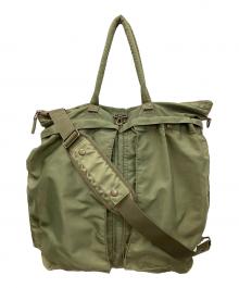 goa（ゴア）の古着「2WAYバッグ ハンドバッグ ショルダーバッグ ミリタリーバッグ GOA-17 Flyers Helmet Bag（ゴア-17 フライヤーズ ヘルメット バッグ）」｜オリーブ