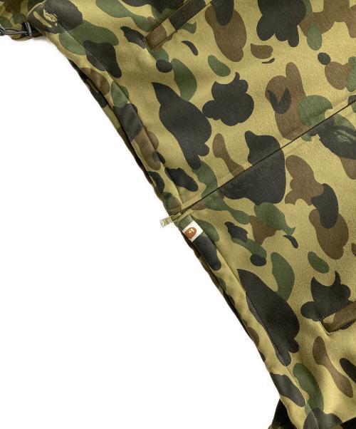 A BATHING APE（アベイシングエイプ）A BATHING APE (アベイシングエイプ) ジップパーカー 1ST CAMO WINDSTOPPER SHARK HOODIE（ファースト カモ ウインドストッパー シャーク フーディ） オリーブ サイズ:XLの古着・服飾アイテム