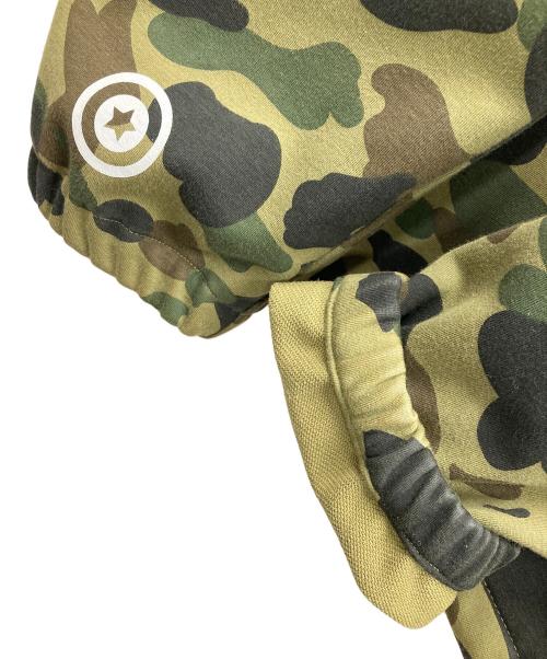 A BATHING APE（アベイシングエイプ）A BATHING APE (アベイシングエイプ) ジップパーカー 1ST CAMO WINDSTOPPER SHARK HOODIE（ファースト カモ ウインドストッパー シャーク フーディ） オリーブ サイズ:XLの古着・服飾アイテム