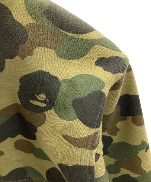 A BATHING APE（アベイシングエイプ）A BATHING APE (アベイシングエイプ) ジップパーカー 1ST CAMO WINDSTOPPER SHARK HOODIE（ファースト カモ ウインドストッパー シャーク フーディ） オリーブ サイズ:XLの古着・服飾アイテム