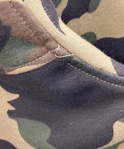 A BATHING APE（アベイシングエイプ）A BATHING APE (アベイシングエイプ) ジップパーカー 1ST CAMO WINDSTOPPER SHARK HOODIE（ファースト カモ ウインドストッパー シャーク フーディ） オリーブ サイズ:XLの古着・服飾アイテム