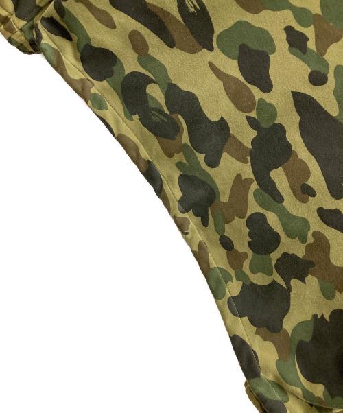 A BATHING APE（アベイシングエイプ）A BATHING APE (アベイシングエイプ) ジップパーカー 1ST CAMO WINDSTOPPER SHARK HOODIE（ファースト カモ ウインドストッパー シャーク フーディ） オリーブ サイズ:XLの古着・服飾アイテム