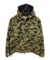 A BATHING APE（アベイシングエイプ）の古着「ジップパーカー 1ST CAMO WINDSTOPPER SHARK HOODIE（ファースト カモ ウインドストッパー シャーク フーディ）」｜オリーブ