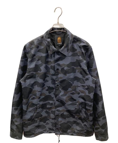 Mr.BATHING APE（ミスターベイジングエイプ）Mr.BATHING APE (ミスターベイジングエイプ) コーチジャケット ブラック サイズ:Lの古着・服飾アイテム