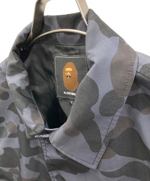 Mr.BATHING APE（ミスターベイジングエイプ）Mr.BATHING APE (ミスターベイジングエイプ) コーチジャケット ブラック サイズ:Lの古着・服飾アイテム