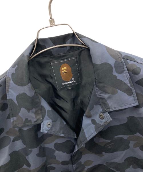 Mr.BATHING APE（ミスターベイジングエイプ）Mr.BATHING APE (ミスターベイジングエイプ) コーチジャケット ブラック サイズ:Lの古着・服飾アイテム