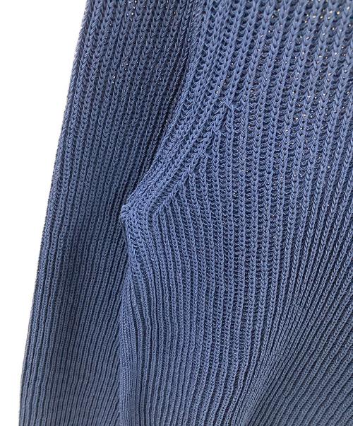 Maison Margiela（メゾンマルジェラ）Maison Margiela (メゾンマルジェラ) ジップカーディガン ドライバーズニット ブルー サイズ:1の古着・服飾アイテム
