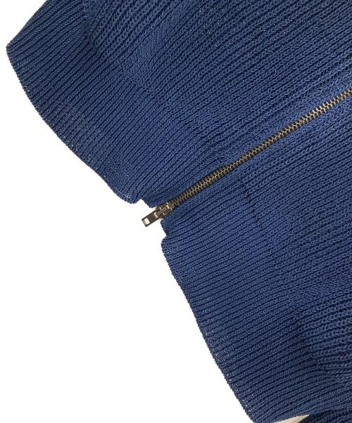 Maison Margiela（メゾンマルジェラ）Maison Margiela (メゾンマルジェラ) ジップカーディガン ドライバーズニット ブルー サイズ:1の古着・服飾アイテム