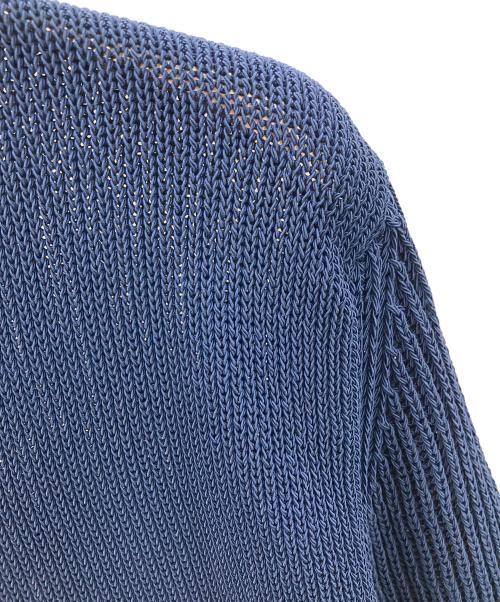Maison Margiela（メゾンマルジェラ）Maison Margiela (メゾンマルジェラ) ジップカーディガン ドライバーズニット ブルー サイズ:1の古着・服飾アイテム