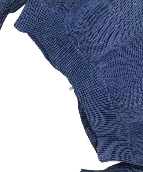 Maison Margiela（メゾンマルジェラ）Maison Margiela (メゾンマルジェラ) ジップカーディガン ドライバーズニット ブルー サイズ:1の古着・服飾アイテム