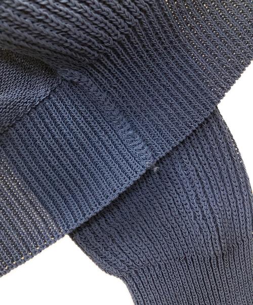 Maison Margiela（メゾンマルジェラ）Maison Margiela (メゾンマルジェラ) ジップカーディガン ドライバーズニット ブルー サイズ:1の古着・服飾アイテム