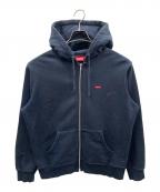 SUPREMEシュプリーム）の古着「ジップパーカー Small Box Zip Up Hooded Sweatshirt（スモール ボックス ジップ アップ フーデッド スウェットシャツ）」｜ネイビー
