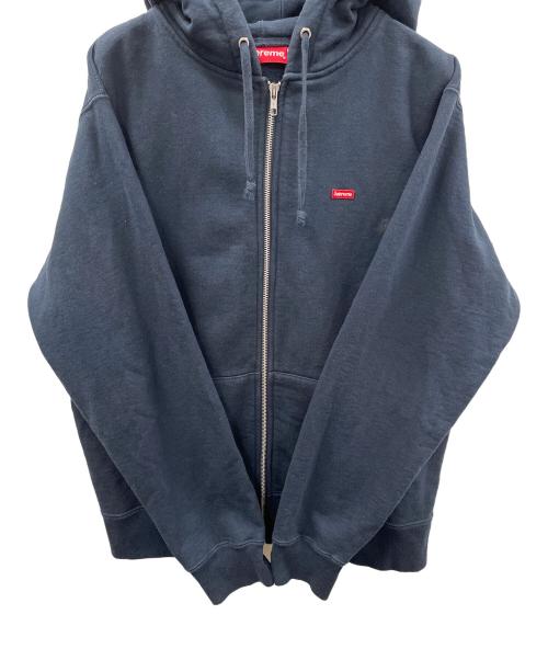 SUPREME（シュプリーム）SUPREME (シュプリーム) ジップパーカー Small Box Zip Up Hooded Sweatshirt（スモール ボックス ジップ アップ フーデッド スウェットシャツ） ネイビー サイズ:Mediumの古着・服飾アイテム
